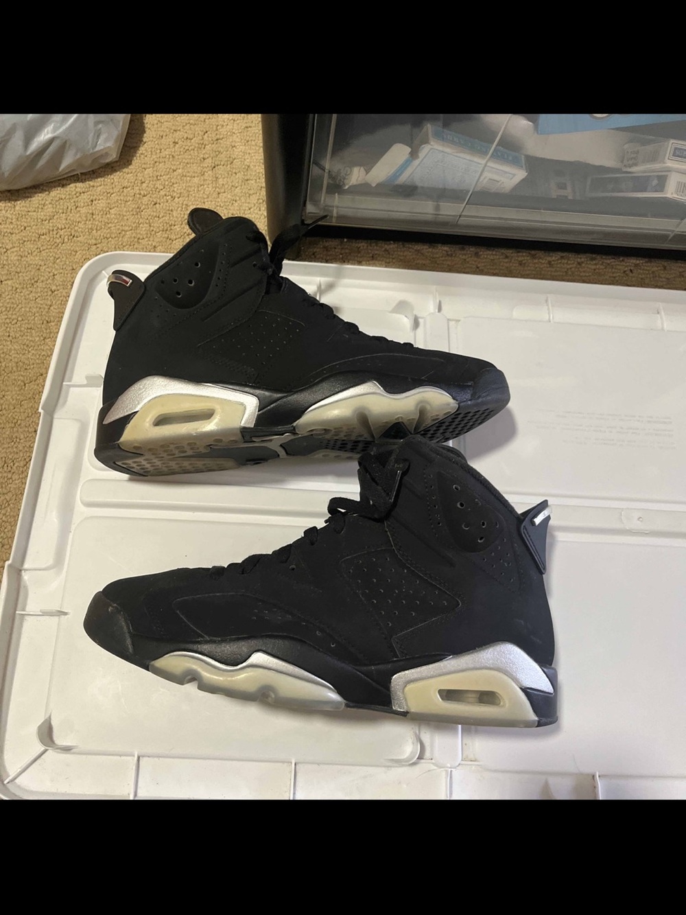 Nike Air Jordan 6 Retro 'Chrome' Men's Size 9 Pre-owned Sneakers DX2836-001
